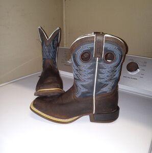 Durango Lil' Rebel Pro Blue Western Boots Size 3.5Y